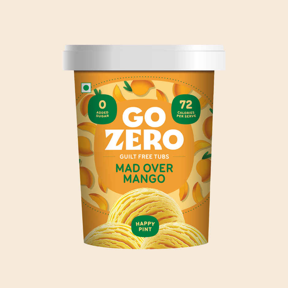 Go Zero Mad Over Mango Guilt Free Ice Cream Tub