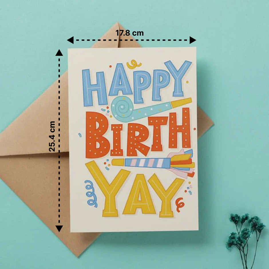 Oye Happy Butterfly Birthday Card