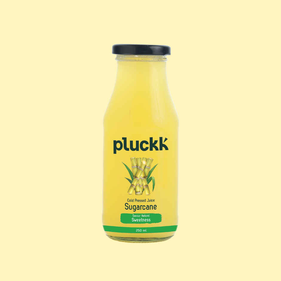 Pluckk Cold Pressed Extracted Sugarcane Juice | No Preservatives | No Added Sugar