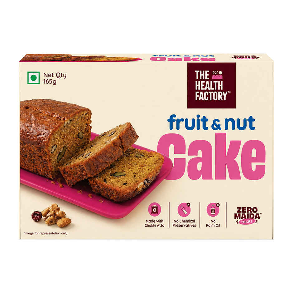 The Health Factory Pound Cake Fruit & Nut | Zero Maida | Tea Cake | Eggless