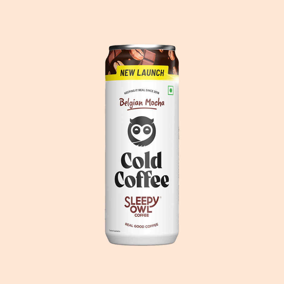 Sleepy Owl Belgian Mocha Cold Coffee Can | Ready to Drink Coffee Beverage