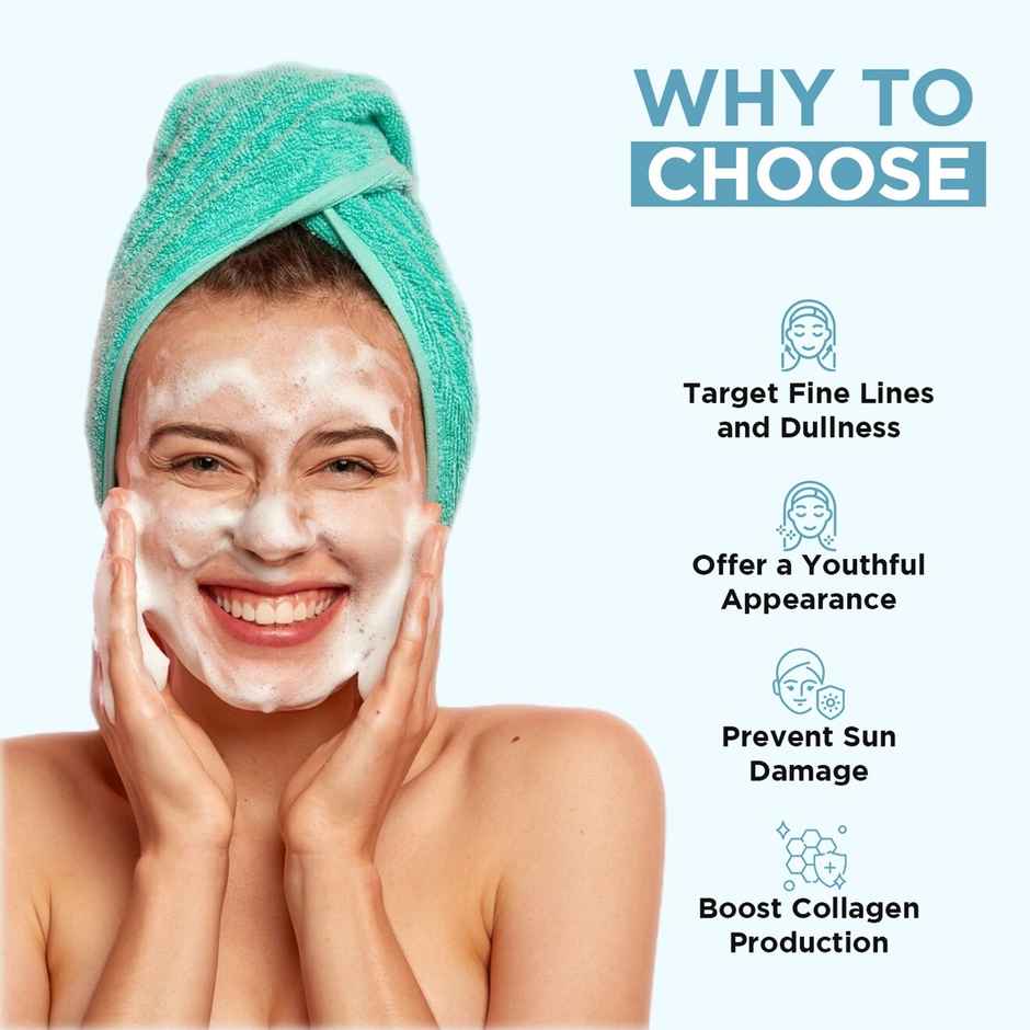 Orgatre Anti Aging Face Wash With Rice Water Collagen Hyaluronic Acid Retinol