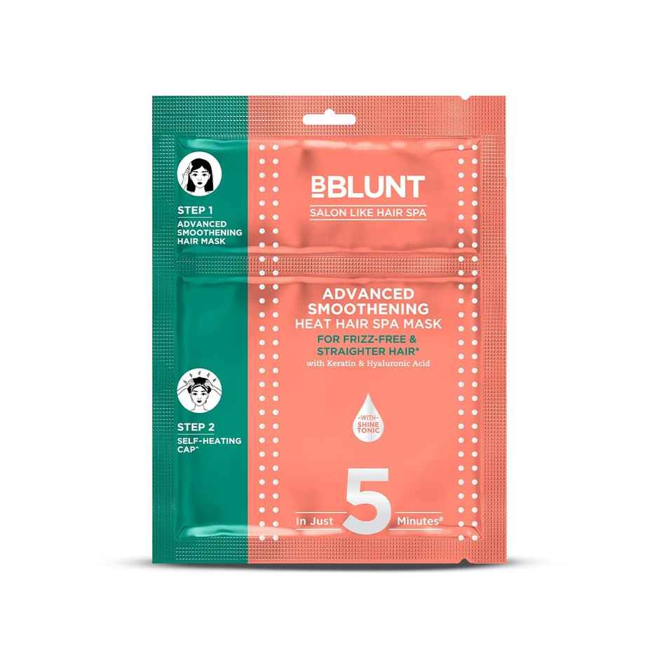 Bblunt Advanced Smoothening Heat Hair Spa Mask With Keratin & Hyaluronic Acid