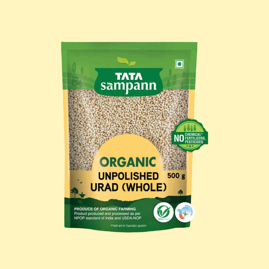 Tata Sampann Organic Unpolished Urad Whole Dal