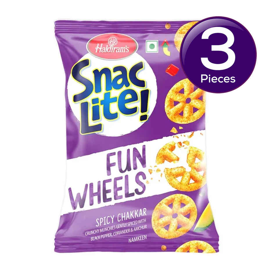 Haldiram's Snac Lite Fun Wheels Spicy Masala Combo