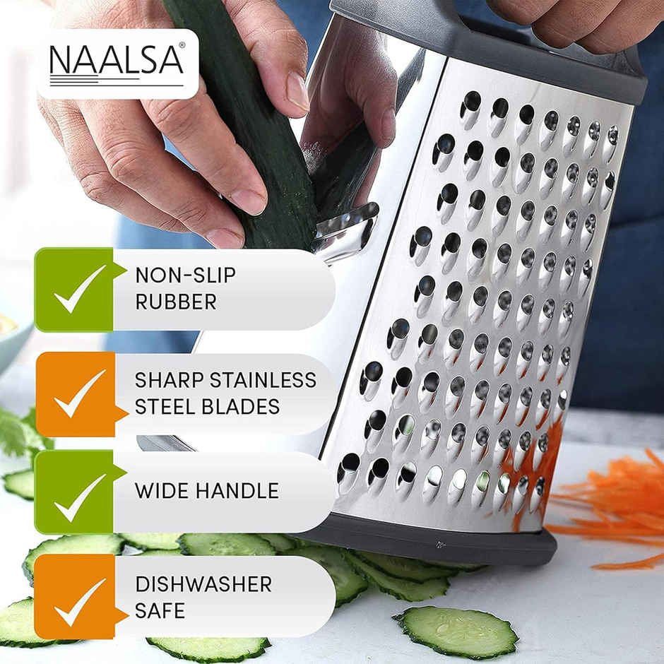 Petals 4 Sided Non Slip Broad Based Universal Kitchen Vegetable Grater Slicer | 23 cm