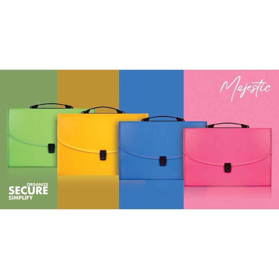 Saya Vibrant Expanding Bag - 13-Part Indexed Divider Sections | Assorted