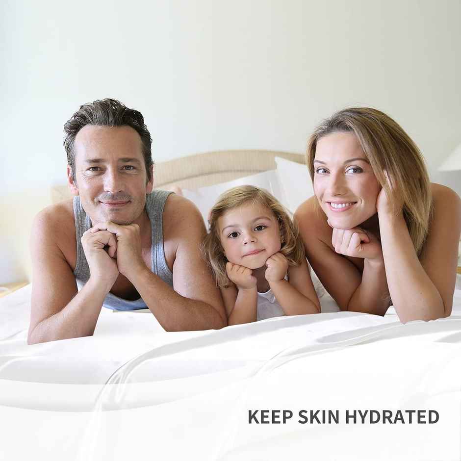 BAY6 White Terry Cotton 220 GSM Waterproof Mattress Protector For Queen Size Bed