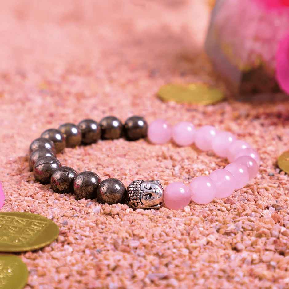Love & Money | Rose Quartz & Raw Pyrite | Astroyogi