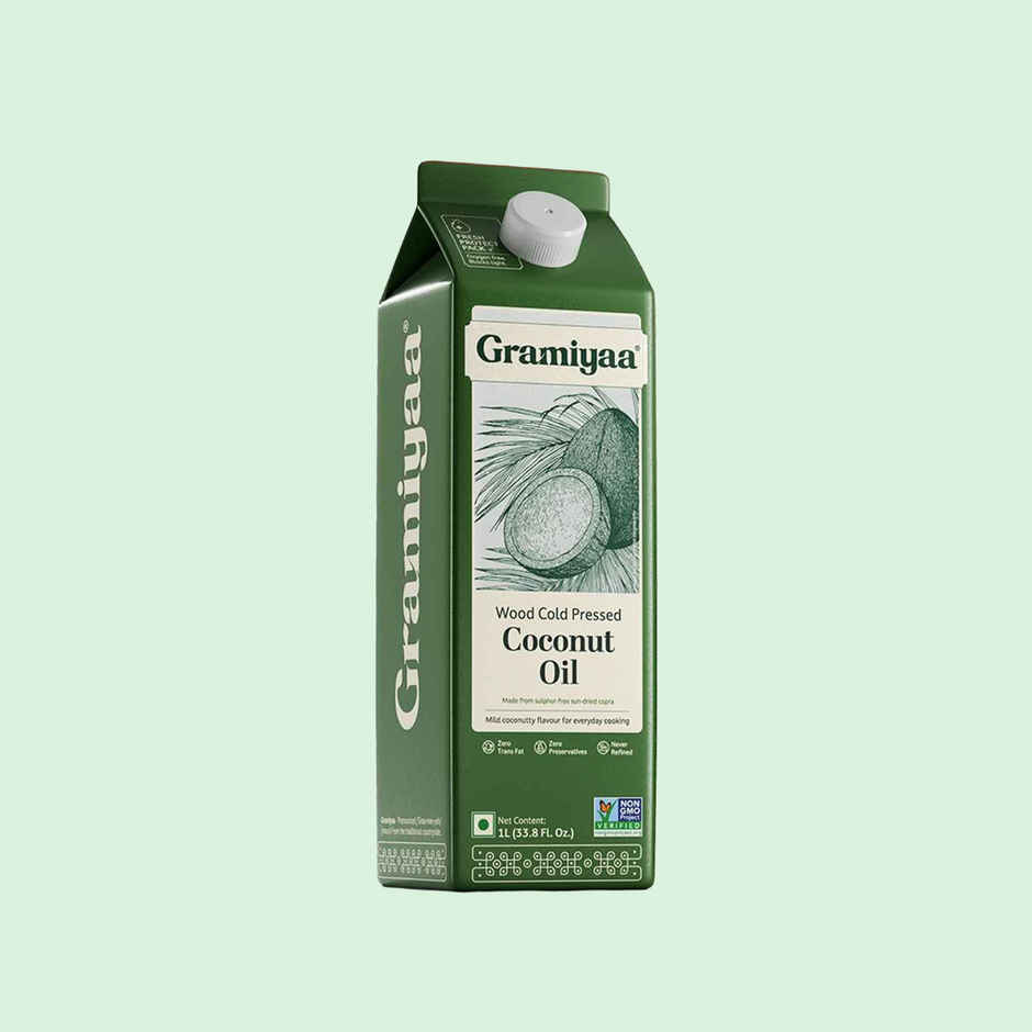 Gramiyaa Coconut Wood Cold Pressed Oil (Nariyal Oil)