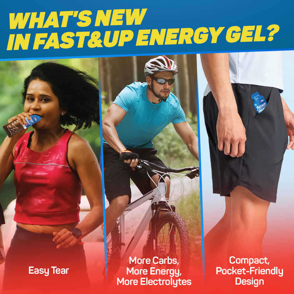 Fast&Up Energy Gel Caffeinated Strawberry Banana