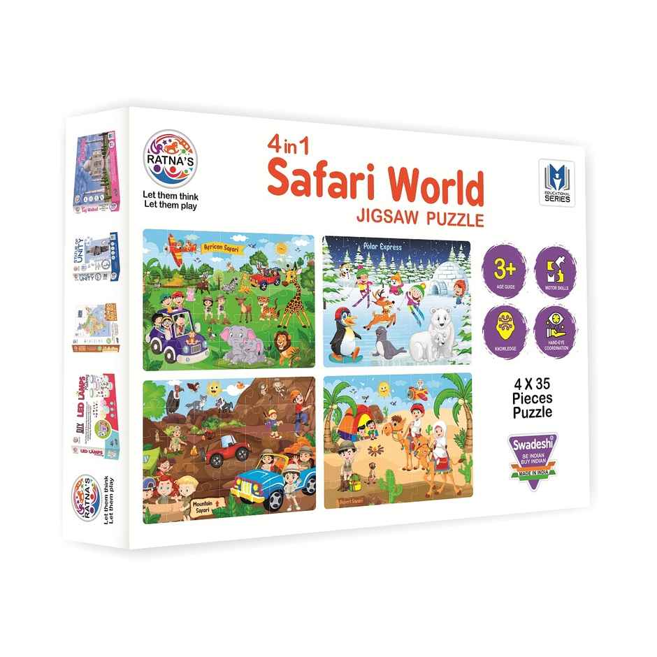 Ratna's 4In1 Safari World Puzzle