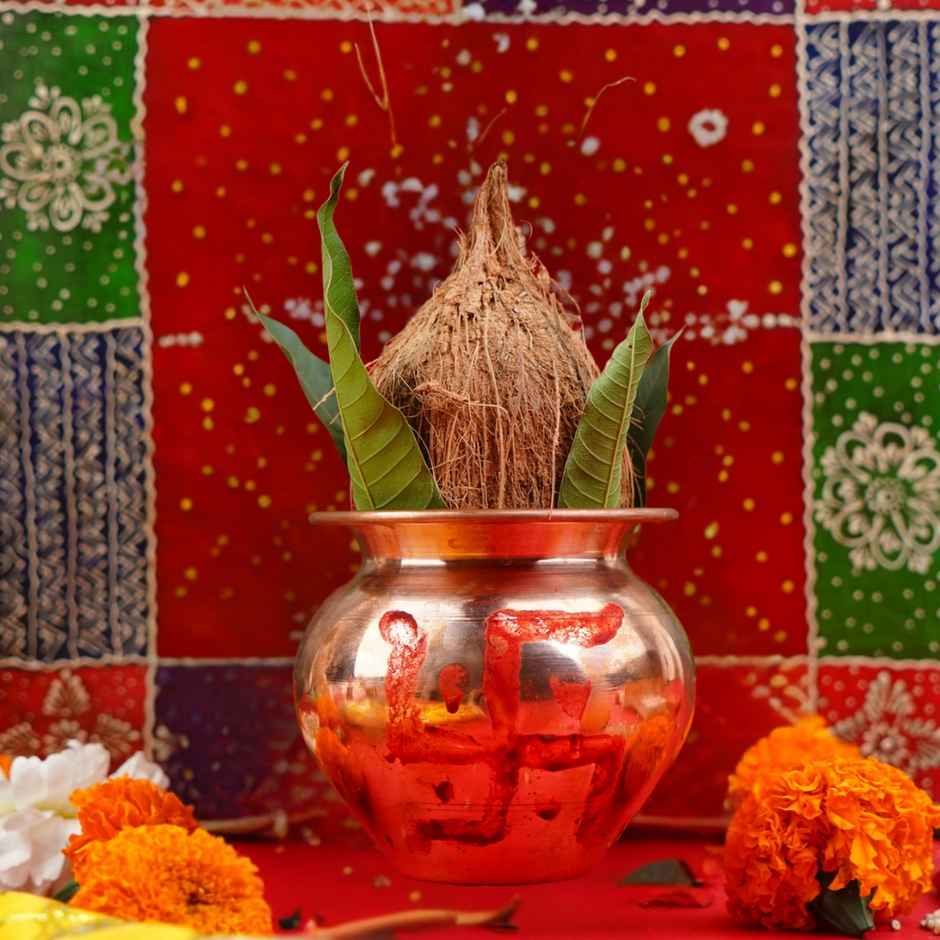 Copper Kalash for Pooja | 5 inch | ServDharm