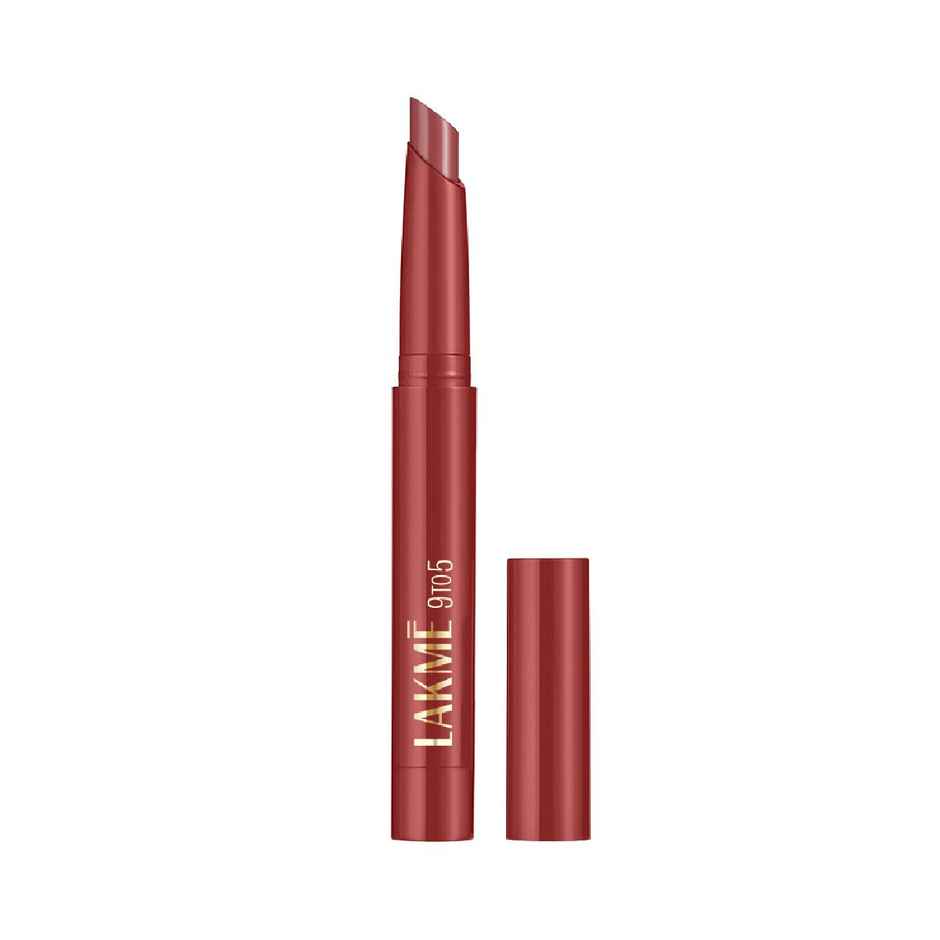 Lakme 9 to 5 Forever Matte Lip Crayon | Vitamin C | Long-Lasting Hydration | Break Brown