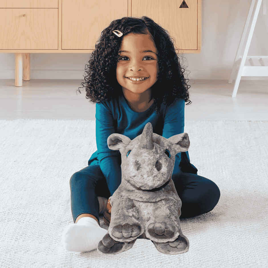 Toytales Soft Toy Rhino | Plush Stuffed Animal Toy | Gift For Kids | Cute Gift