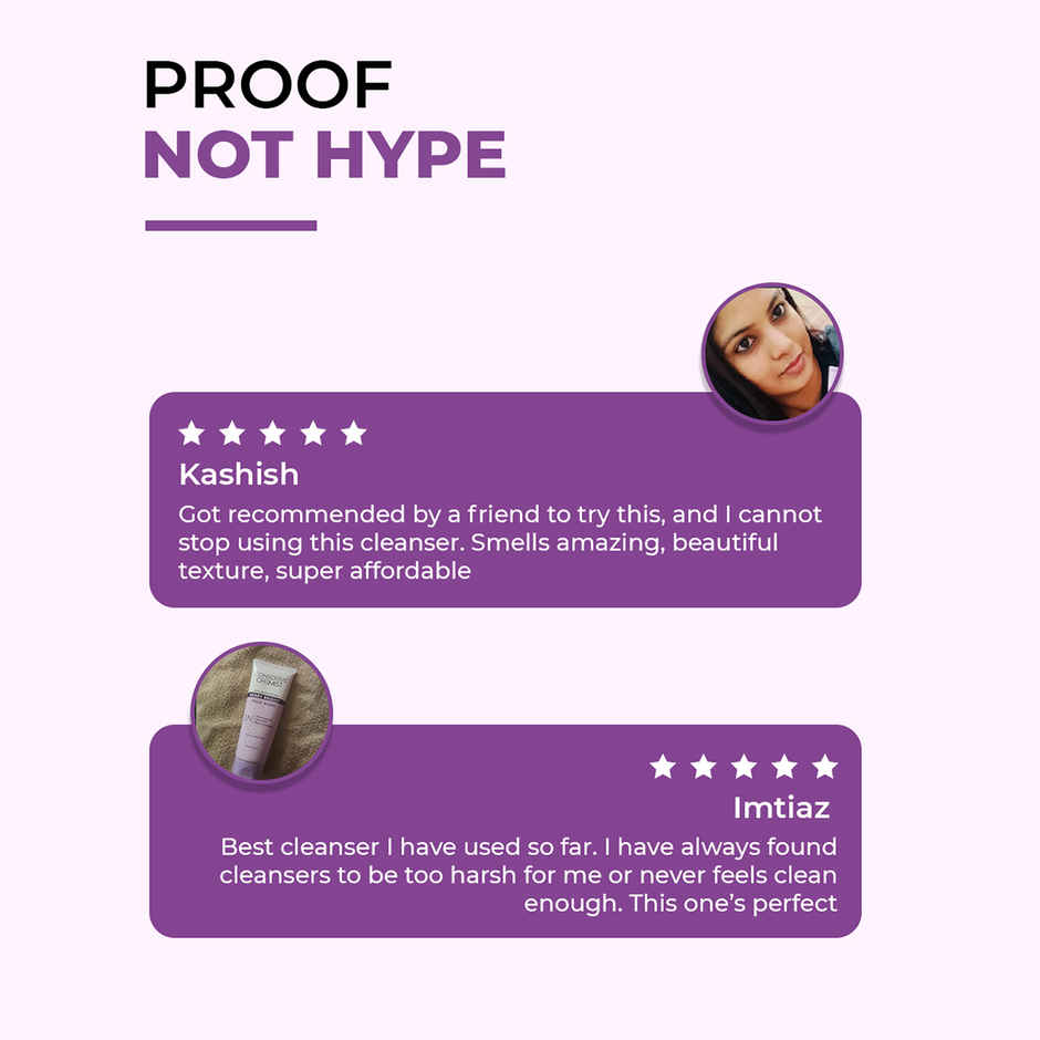 Conscious Chemist Pore Refining Brightening Face Wash With Niacinamide, Blueberry Extracts