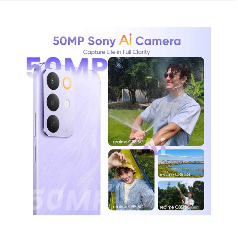 Realme C85 | 4GB RAM | 128GB Storage | Parrot Purple