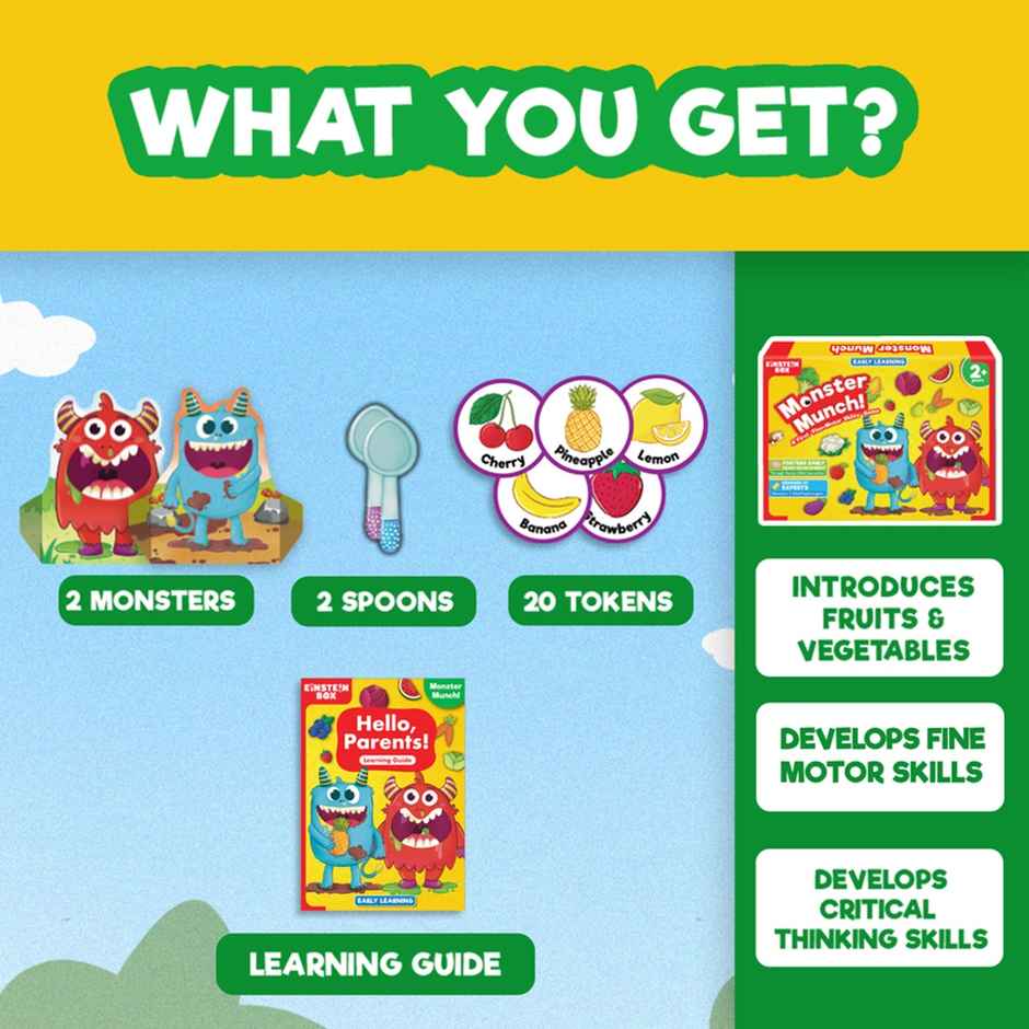 Einstein Box Feed The Monster Game For Kids Aged 2+