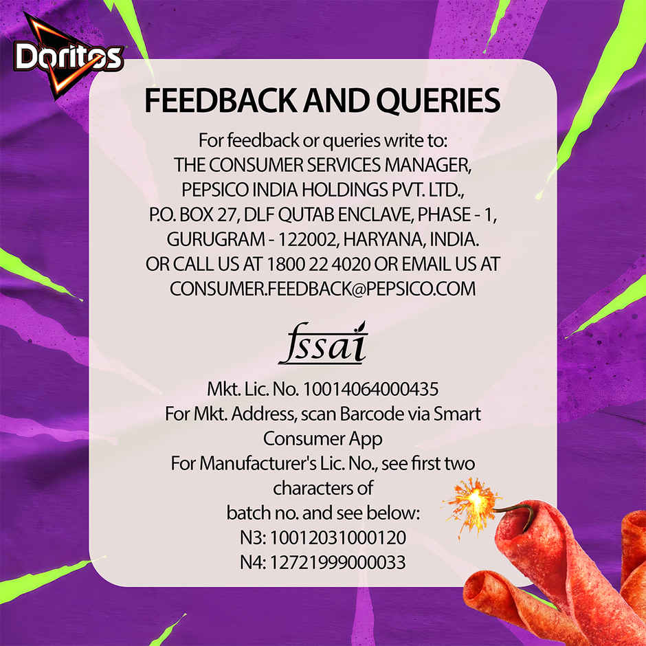 Doritos Dinamita Fiery Lime & Chilli | Rolled Tortilla Chips