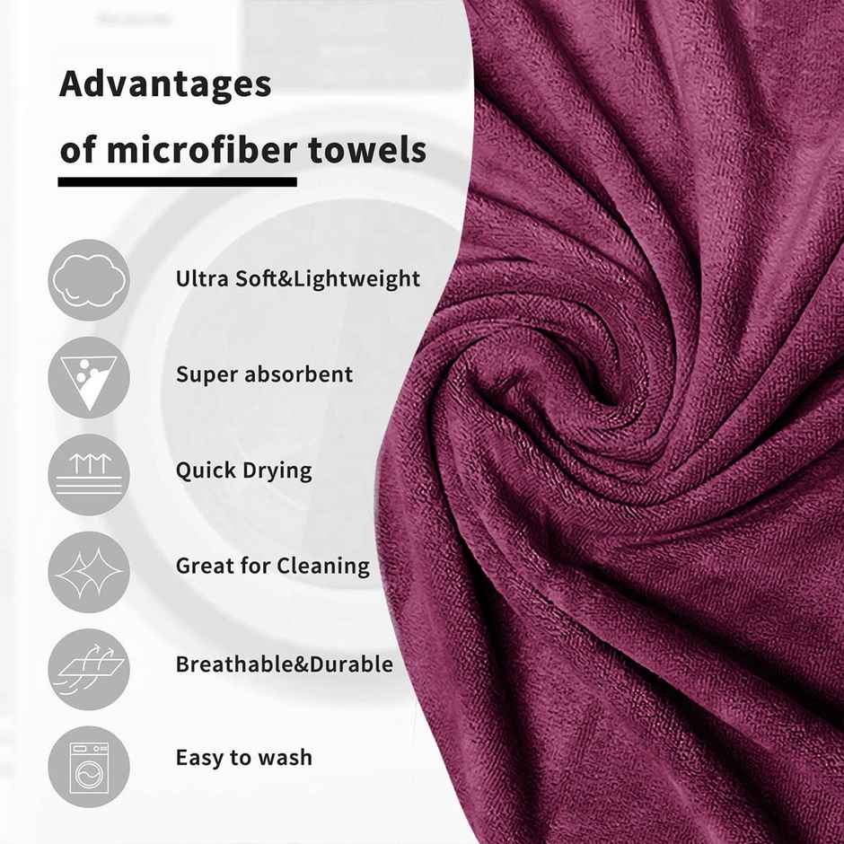 Sassoon Microfiber Large Bath Towel | Chestnut | 70 x 145 cm