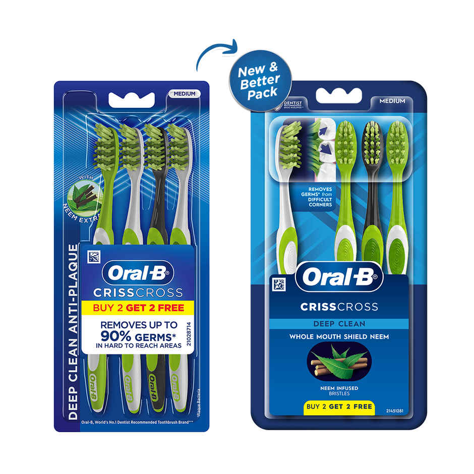 Oral B CrissCross Gum Care Neem Toothbrush