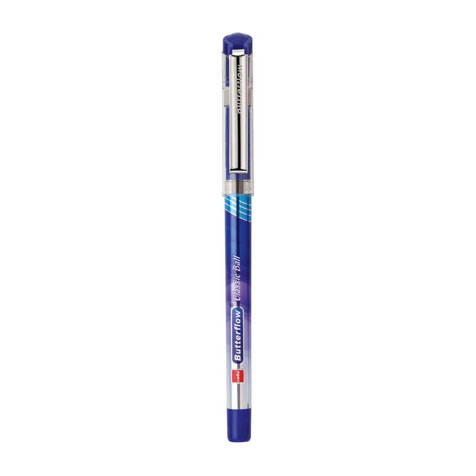 Cello Butterflow Classic Ball pen 3pcs Blister - Blue
