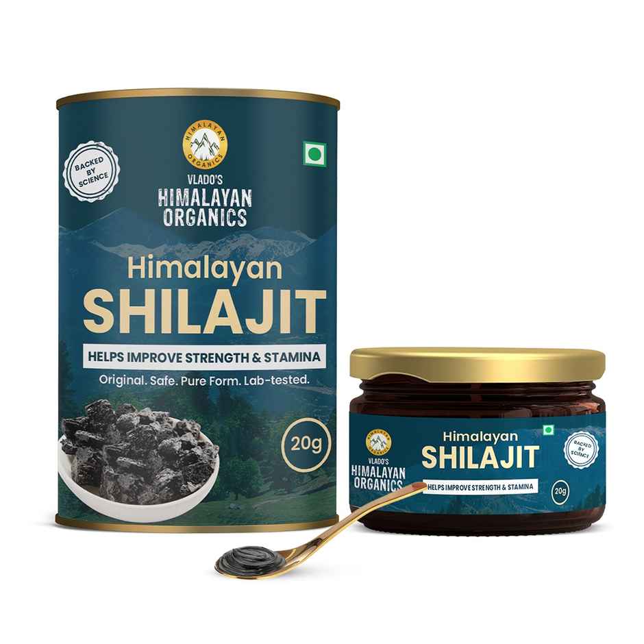 Vlado's Himalayan Organics 100% Pure Shilajit/Shilajeet Resin to Boost Performance,Power