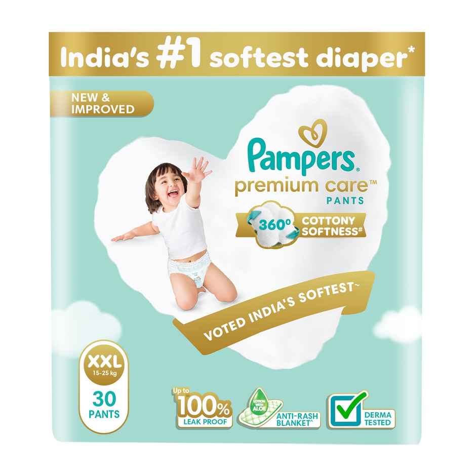 Pampers Premium Care Baby Diapers | Pant Style | 2XL | 30 pcs