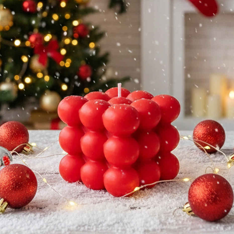 Scented Bubble Candle | Rose | Samsidhi