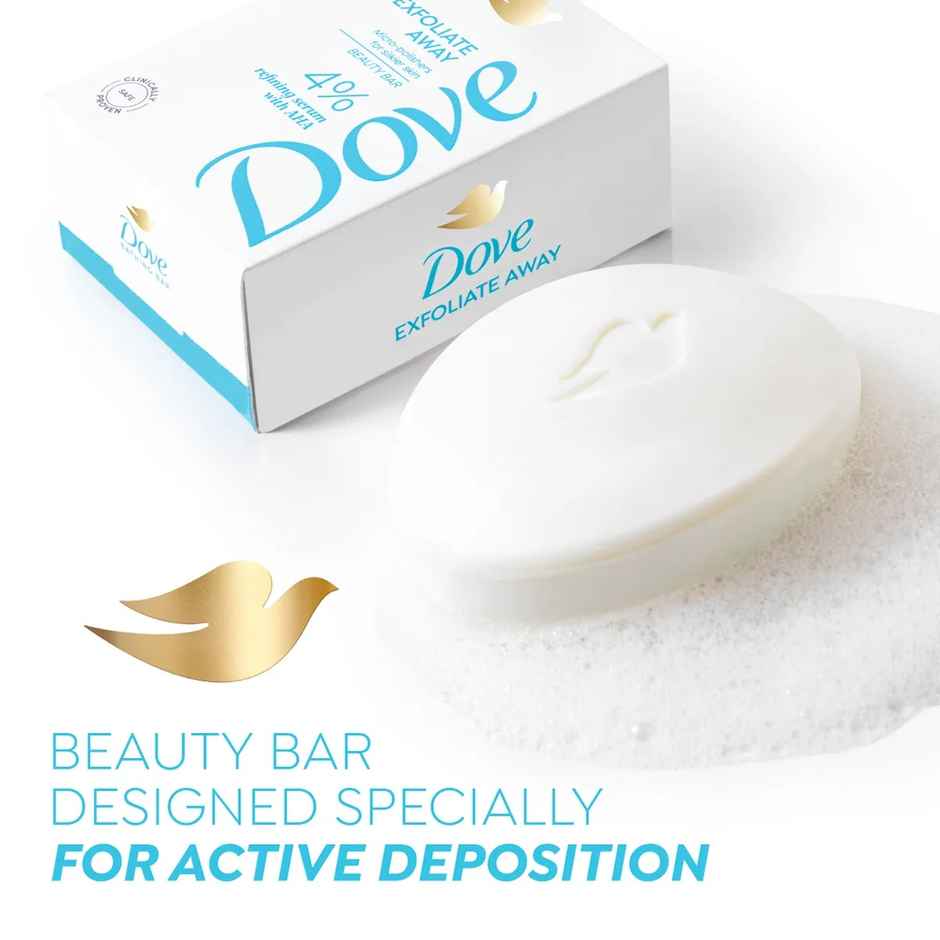Dove 4% Refining Serum + AHA Exfoliate Away Serum Beauty Bar