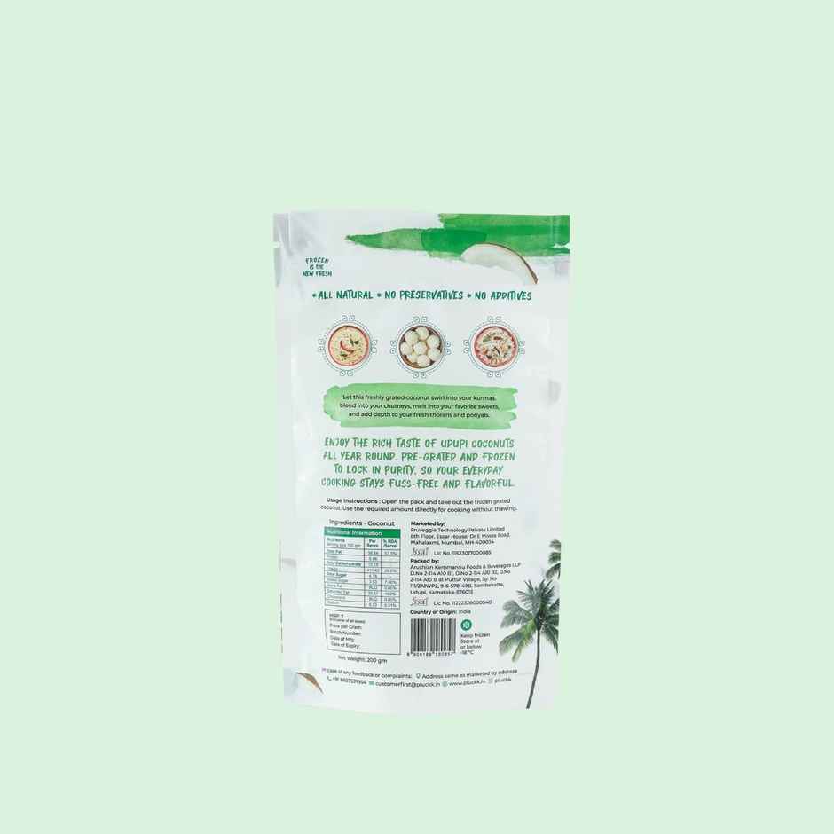 Pluckk Freshly Frozen Grated Coconut