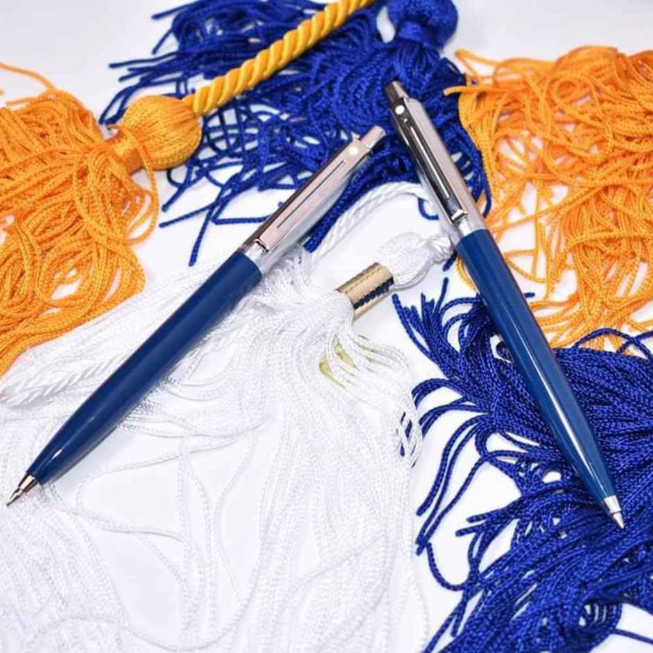 Sheaffer Sentinel E321 Ballpoint Pen | Chrome Cap & Trim | Blue Barrel | With Additional Refill