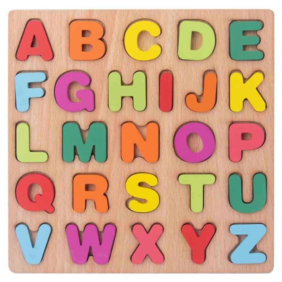 Fablue Wooden Puzzle Toddlers Toy For Kids - Alphabets - Educational Learning Puzzle Toy for Kids
