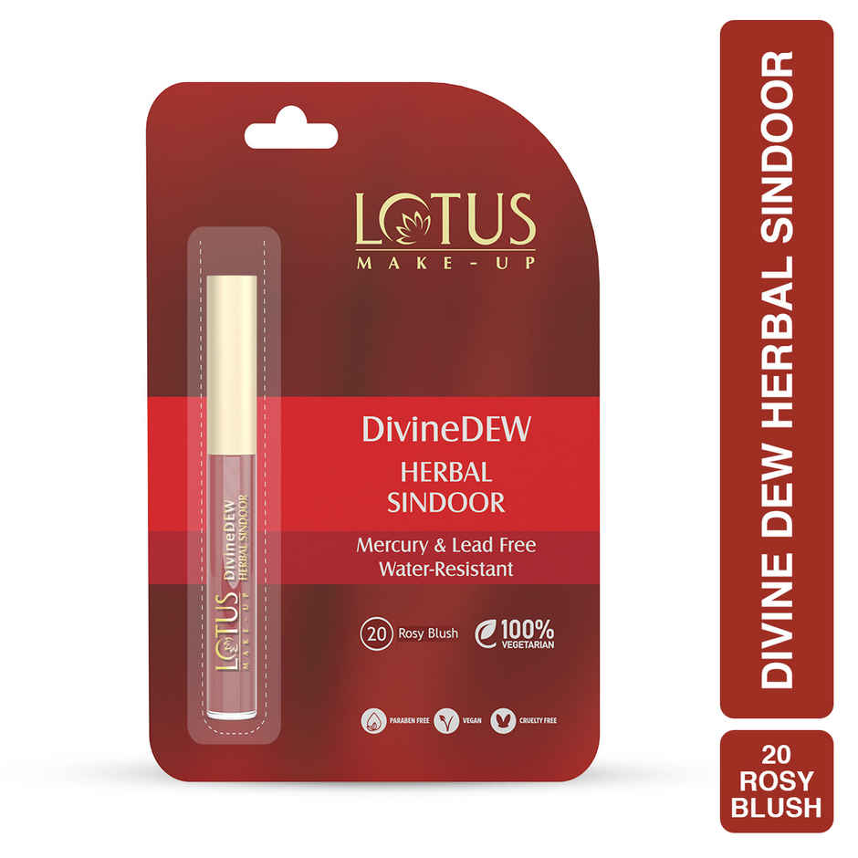 Lotus Make-Up Divine Dew Herbal Sindoor Rosy Blush Water And Smudge Resistant