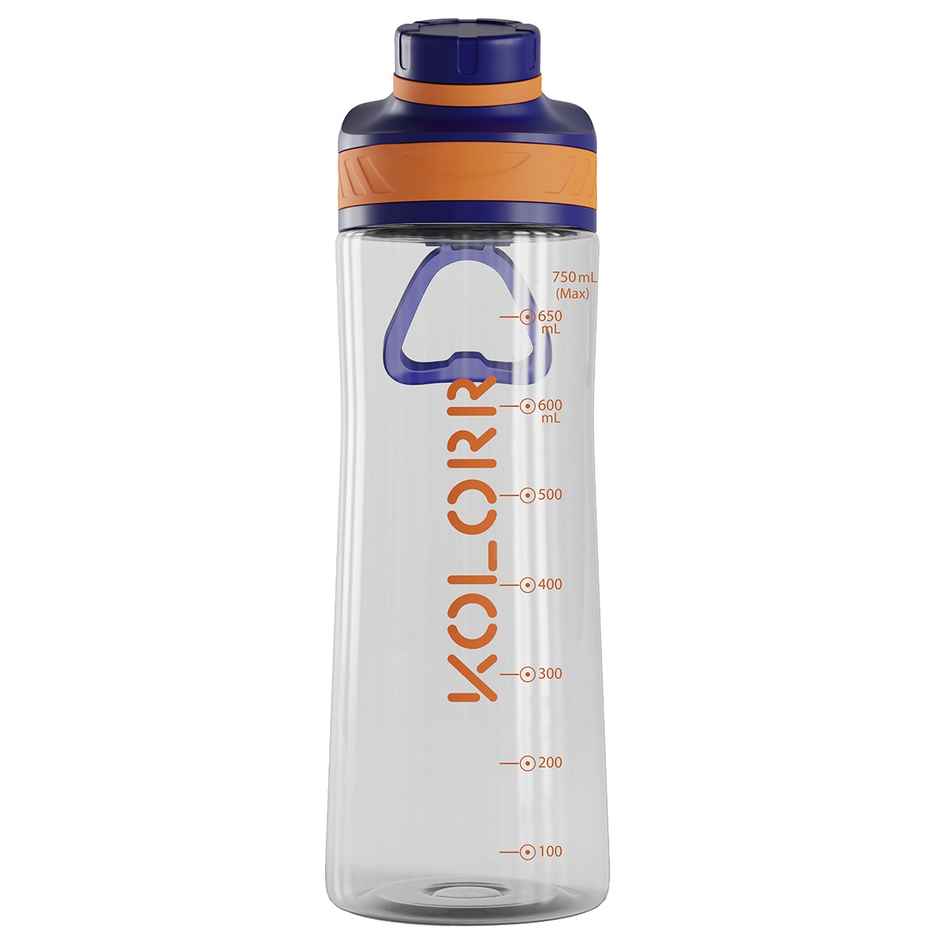 Kolorr Zest+ 750 ml Bottle | Blue & Orange | Ideal for Travel & Everyday Hydration