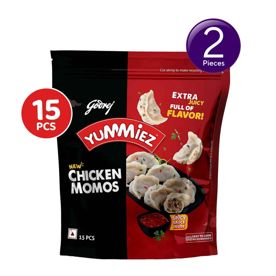 Godrej Yummiez Chicken Momos | Frozen Snack Combo