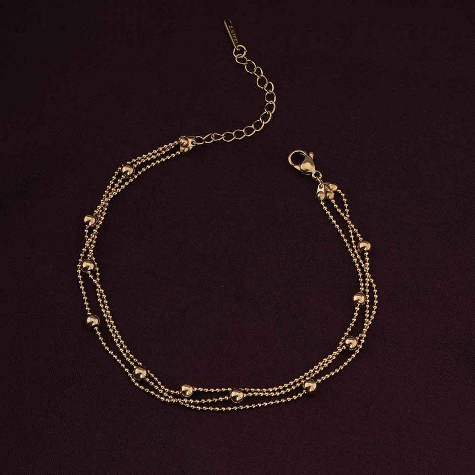 Palmonas Classic Sunbeam Anklet For Womens | Waterproof And Anti-Tarnish