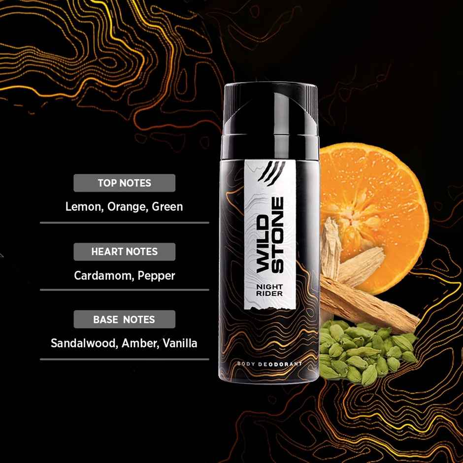 Wild Stone Night Rider Long-Lasting Deodorant for Men