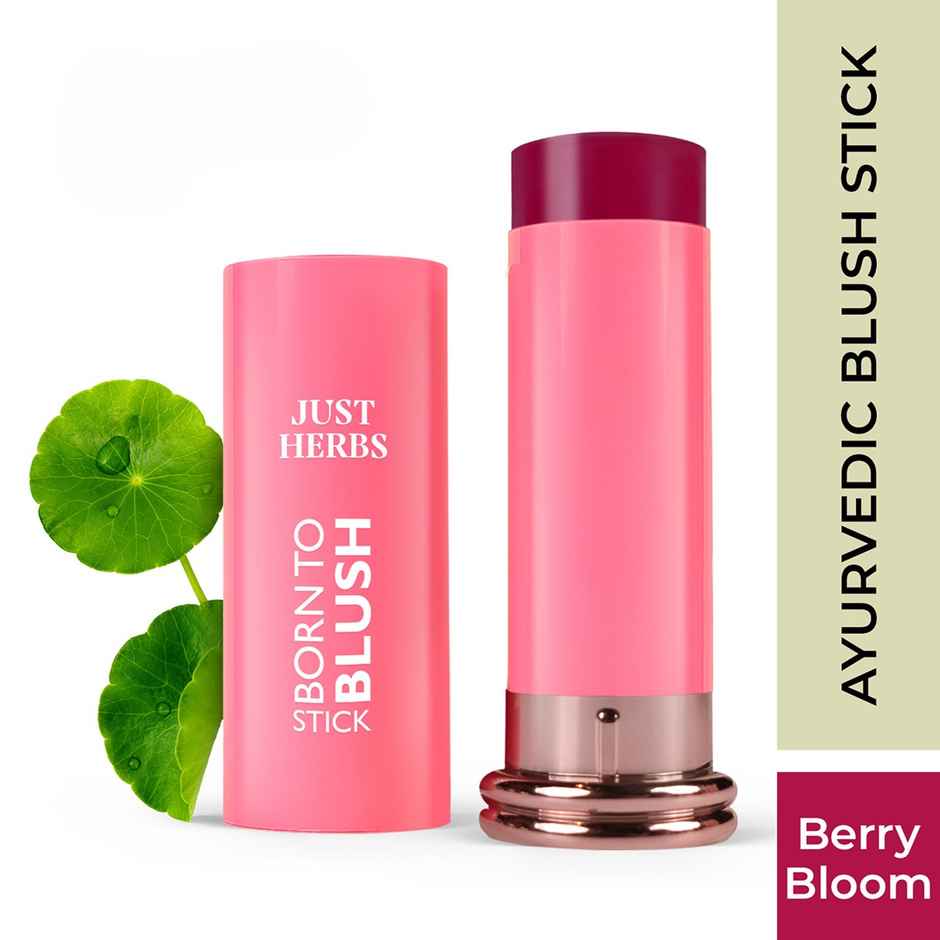 Just Herbs Berry Bloom Born To Blush Long Stay Dewy Stick With Shea For Eyes Cheek And Lips