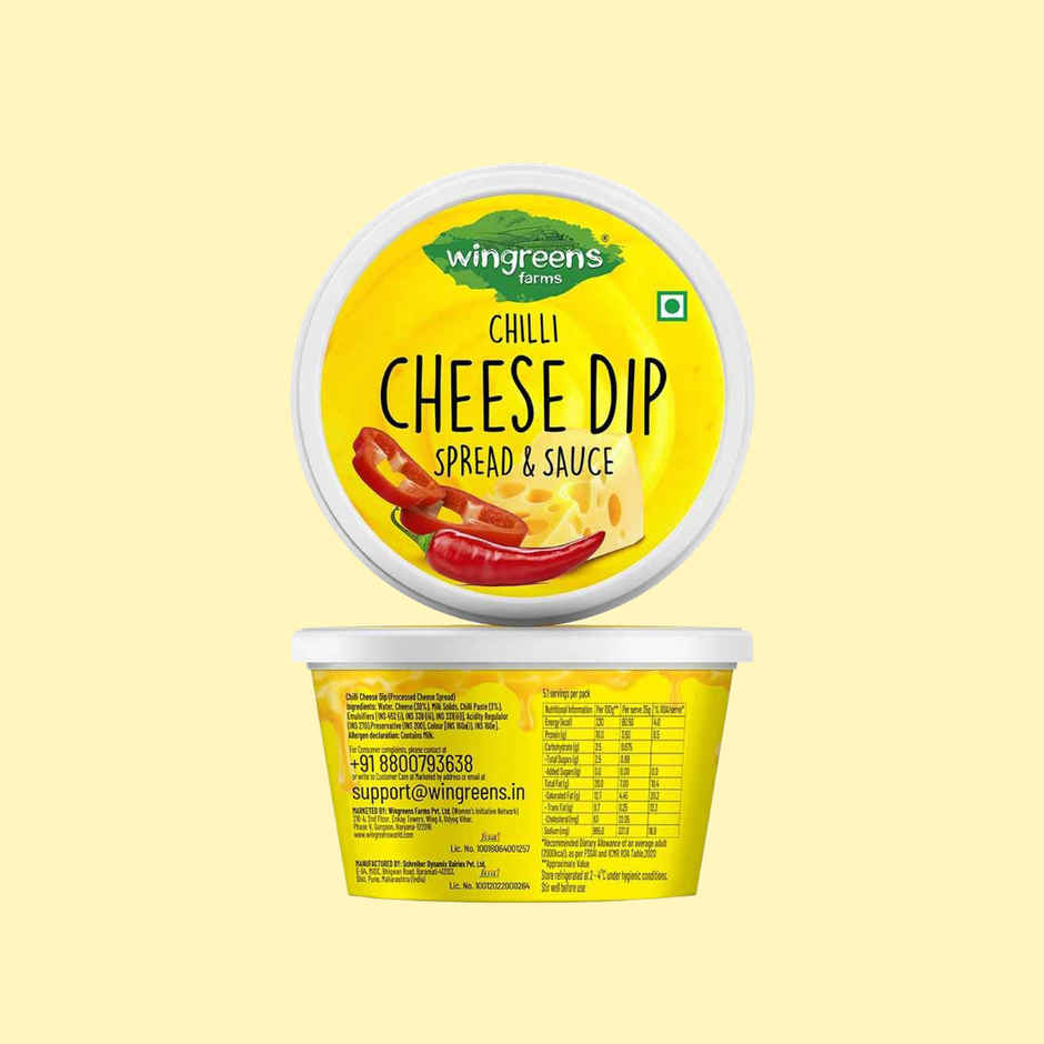 Wingreens Farms Chilli Cheese Dip | Cheese Spread | Cheese Sauce