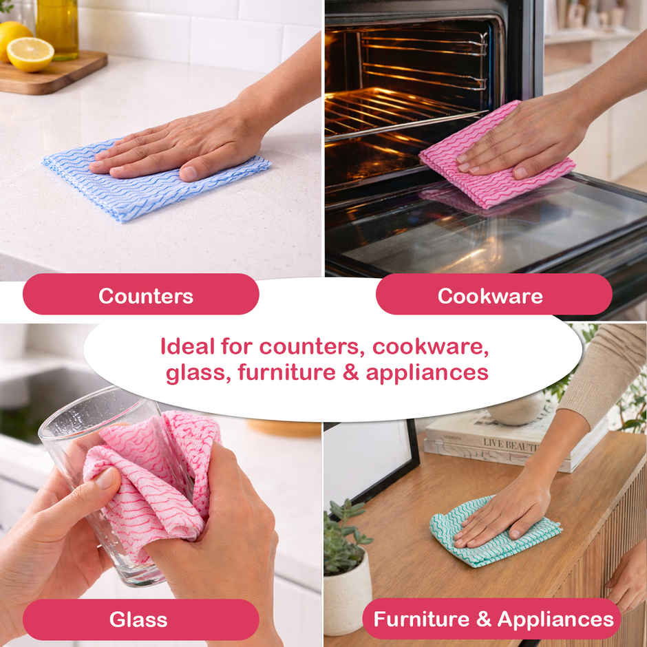 GINNI Superwipe Kitchen Towel Roll | 80 Pulls | 23 x 21 cm