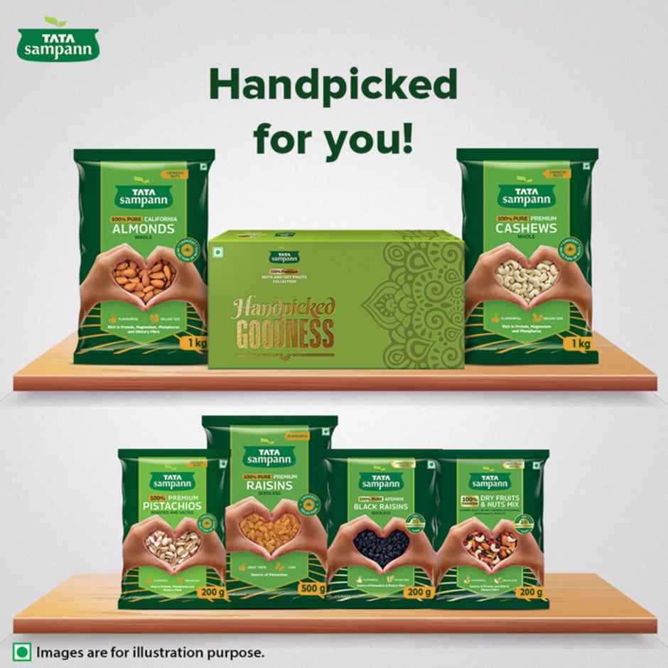 Tata Sampann Absolutely Pure | Seedless Black Raisins