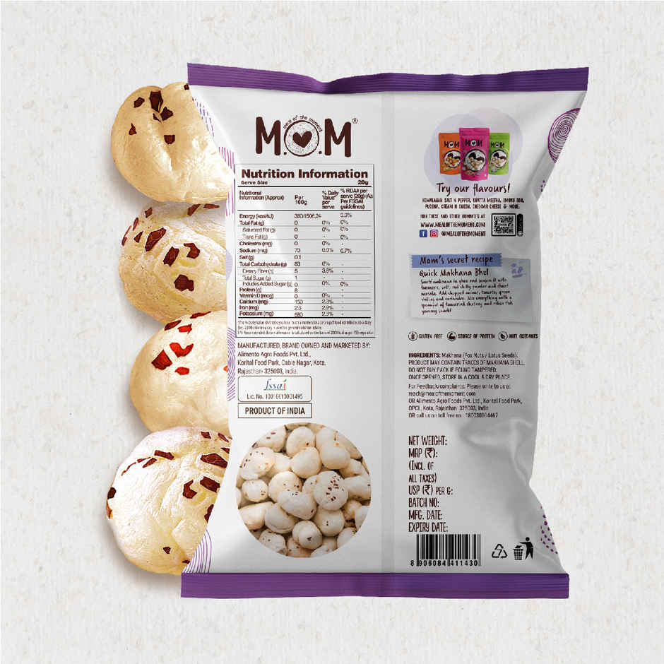 MOM Premium Raw Makhana 100g