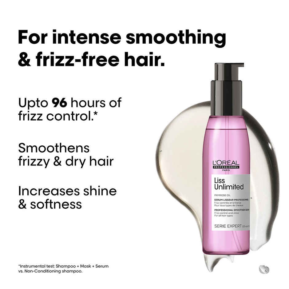 L'Oreal Professionnel Liss Unlimited Leave-In Hair Serum for Frizzy & Unruly Hair