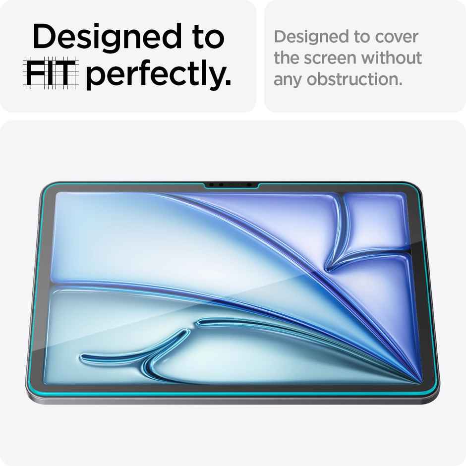 Spigen EZ Fit Tempered Glass Screen Guard Protector For iPad Air 11 inch (2024) - 1 Pack
