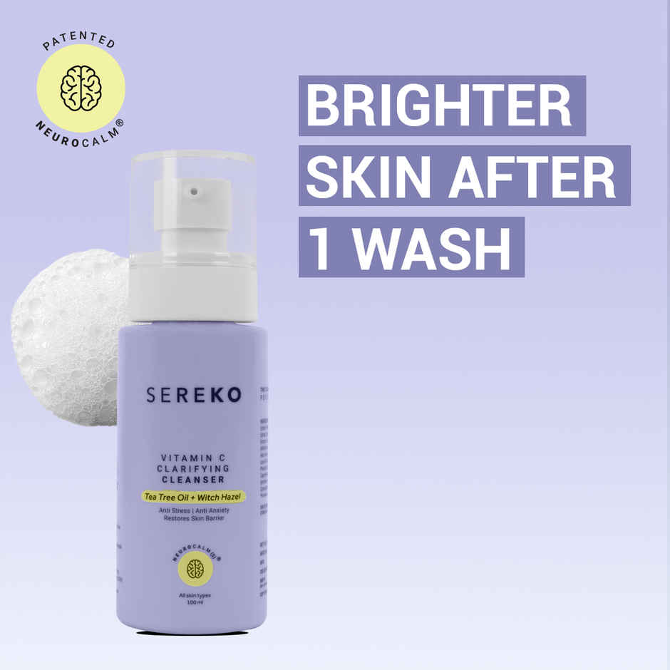 SEREKO Face Cleanser with Vitamin C & Tea Tree Oil for Brighter & Even Skin Tone