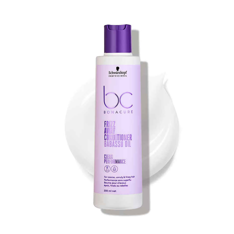 Schwarzkopf Professional Bonacure Frizz Away Conditioner With Babassu Oil With Vegan Keratin
