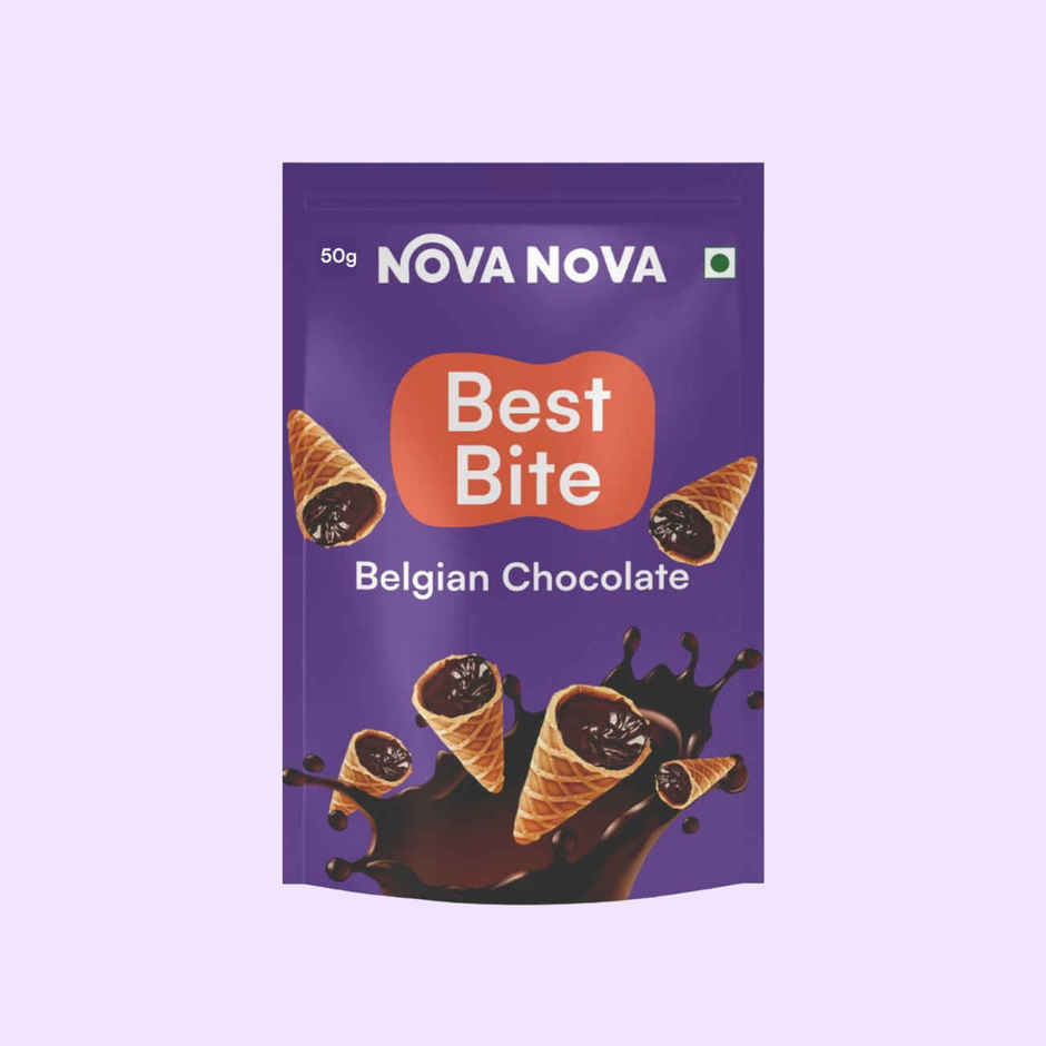 Nova Nova Best Bite | Chocolate Filled Mini Cones | Belgian Chocolate