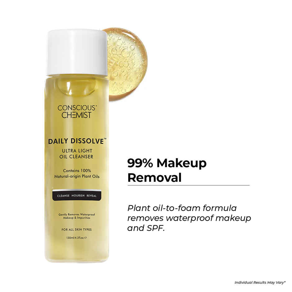 Conscious Chemist Daily Dissolve Ultra Light Makeup Removal Oil Cleanser