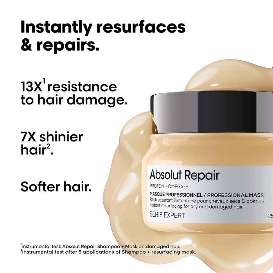 L'Oréal Professionnel Absolut Repair Shampoo(300ml) & L'Oréal Professionnel Absolut Repair Mask(250g) Combo